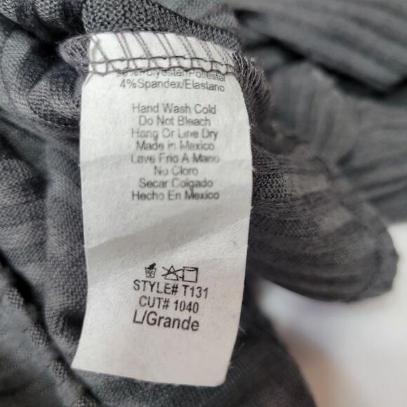 NWT Mikey & Joey Grey Juliet Sleeve Blouse - Picture 4 of 7